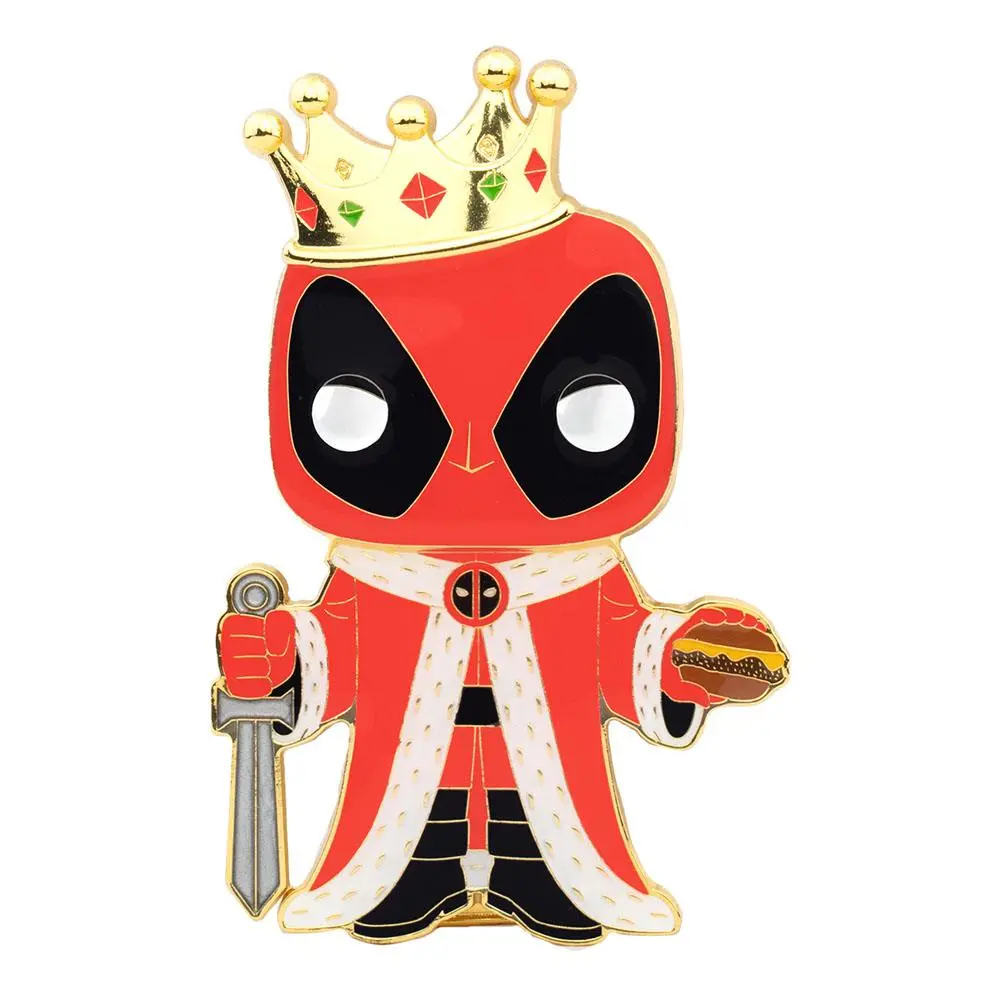 Deadpool POP! Enamel Pin King Deadpool kitűző 10 cm termékfotó