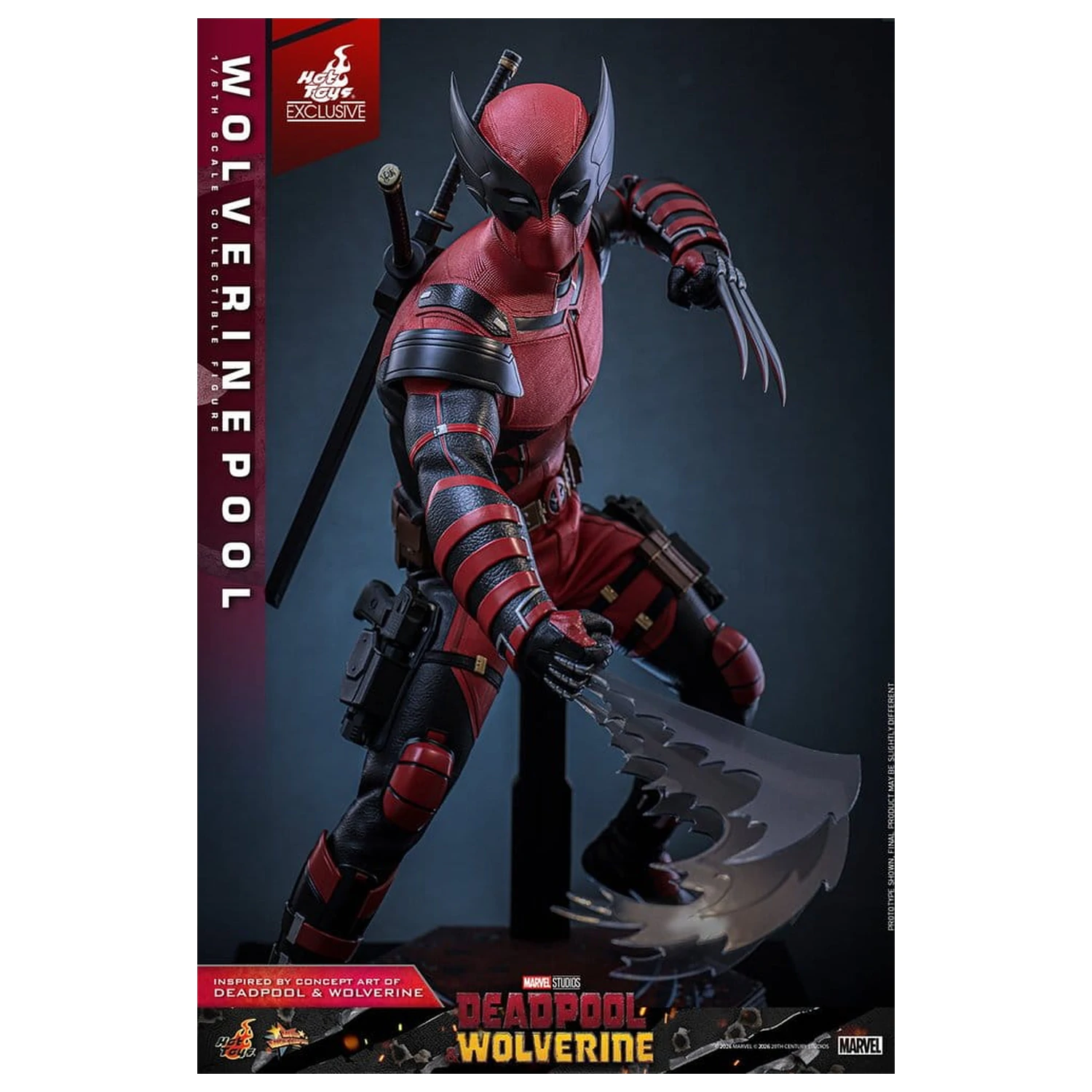 Deadpool & Wolverine Movie Masterpiece akciófigura 1/6 Wolverinepool 31 cm termékfotó