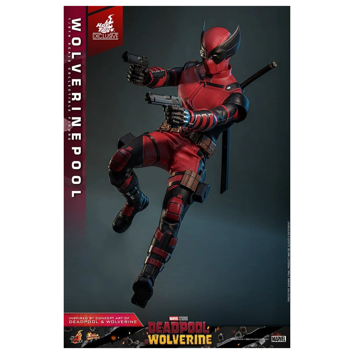 Deadpool & Wolverine Movie Masterpiece akciófigura 1/6 Wolverinepool 31 cm termékfotó