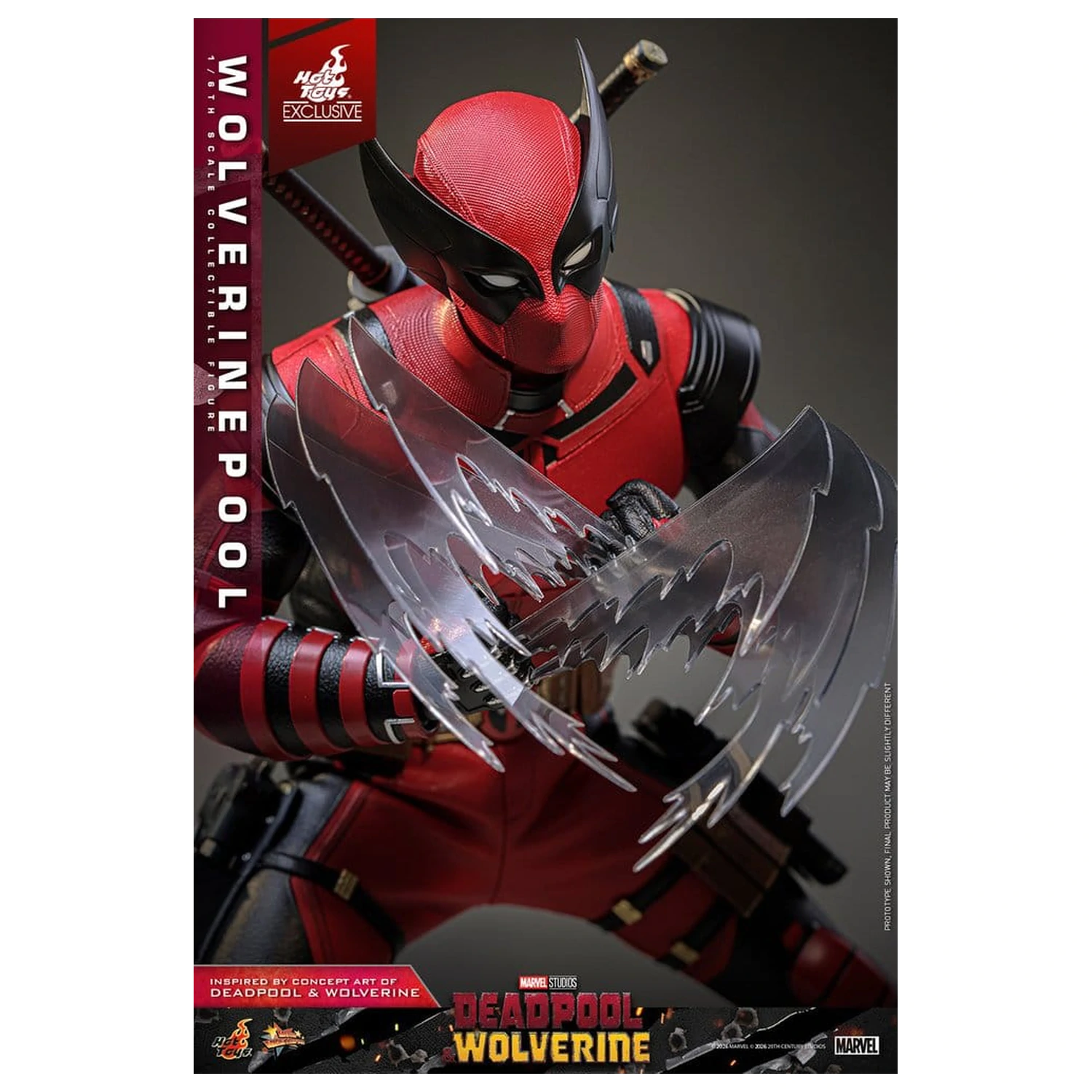 Deadpool & Wolverine Movie Masterpiece akciófigura 1/6 Wolverinepool 31 cm termékfotó