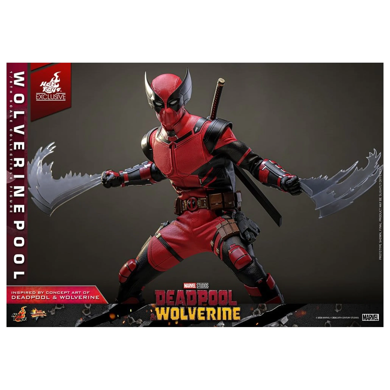 Deadpool & Wolverine Movie Masterpiece akciófigura 1/6 Wolverinepool 31 cm termékfotó