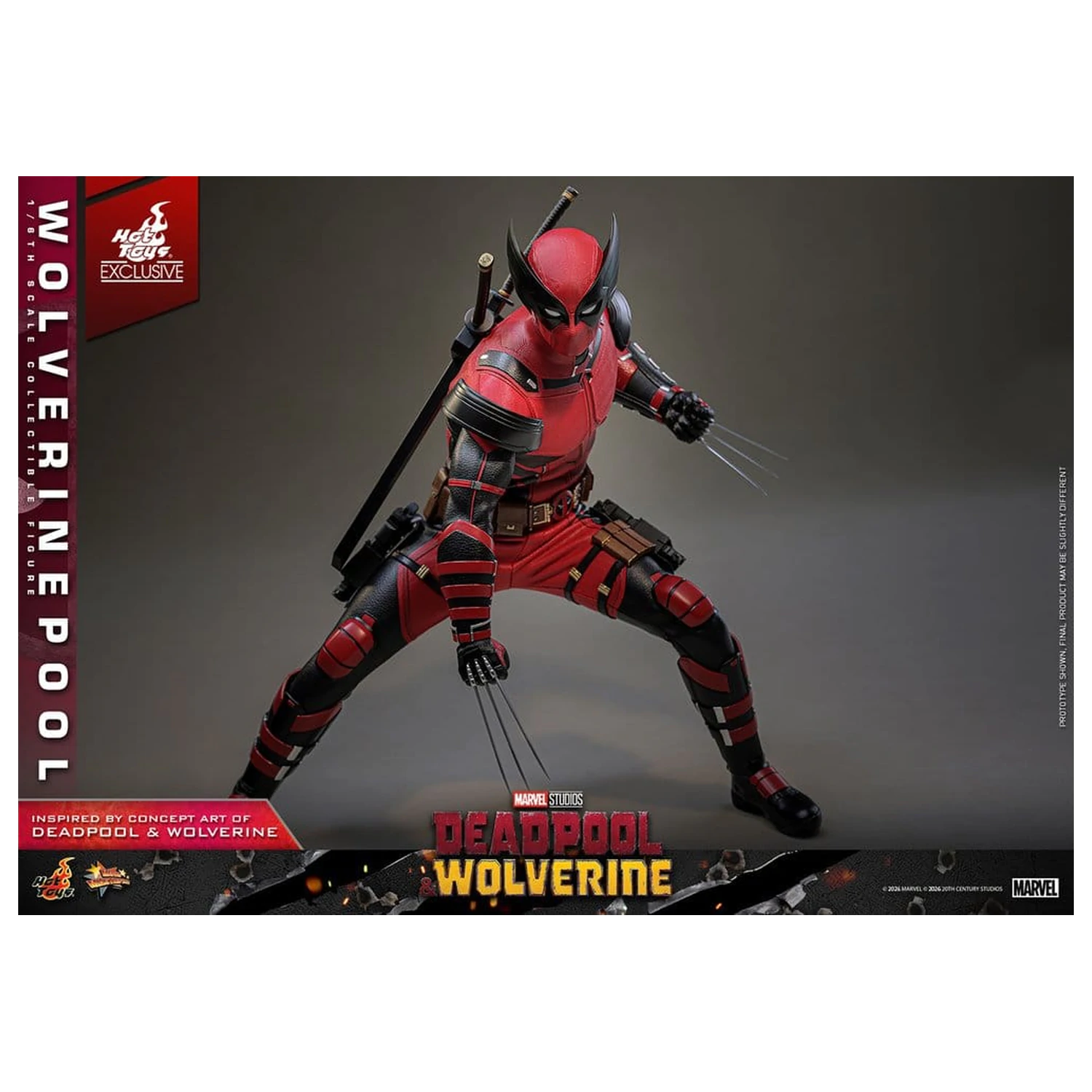 Deadpool & Wolverine Movie Masterpiece akciófigura 1/6 Wolverinepool 31 cm termékfotó
