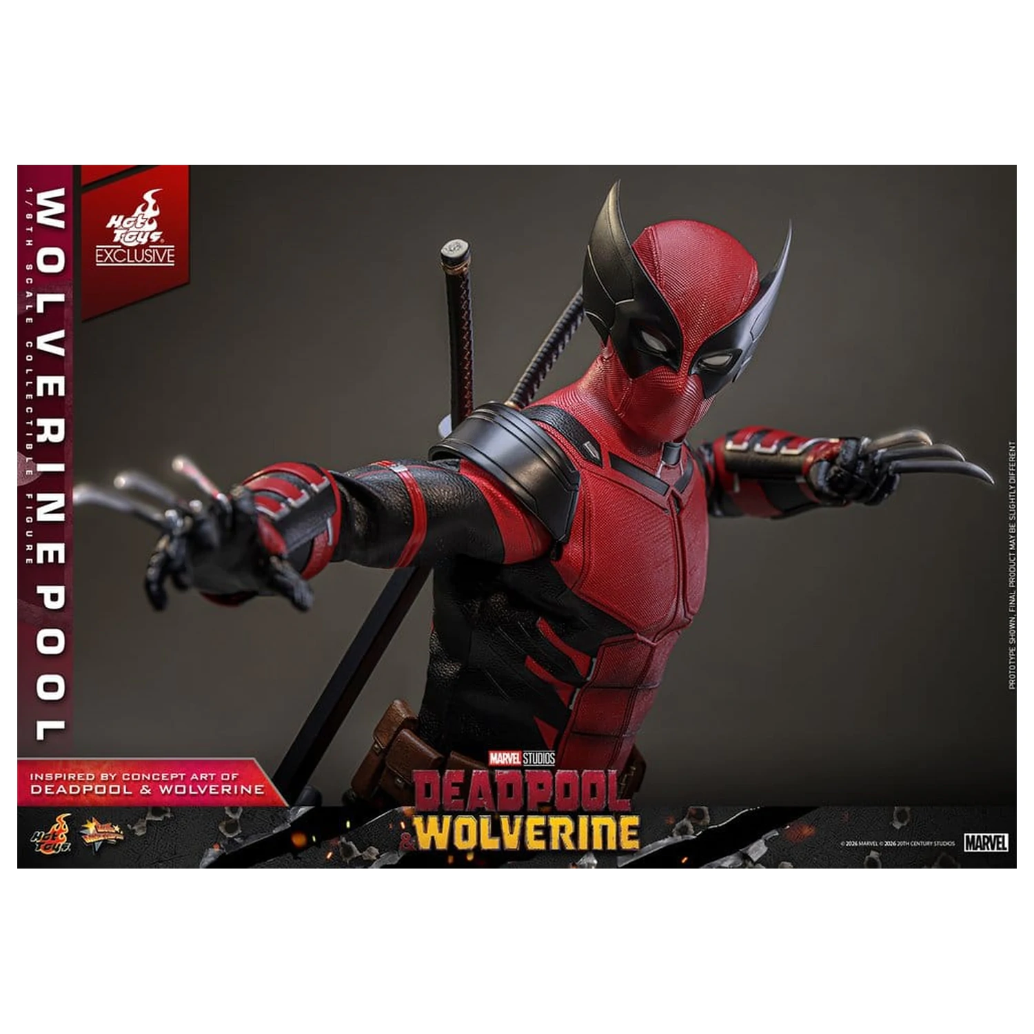 Deadpool & Wolverine Movie Masterpiece akciófigura 1/6 Wolverinepool 31 cm termékfotó