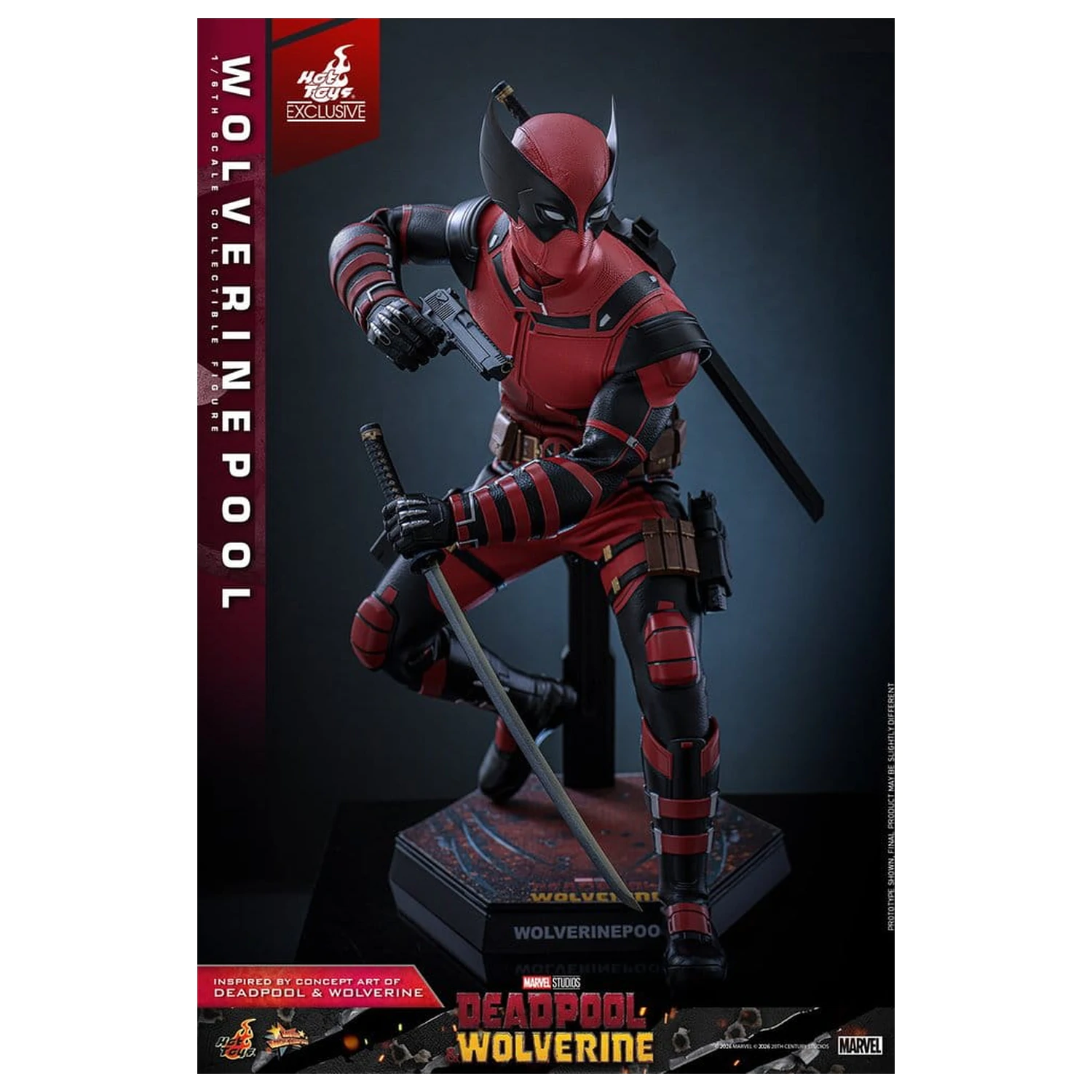 Deadpool & Wolverine Movie Masterpiece akciófigura 1/6 Wolverinepool 31 cm termékfotó