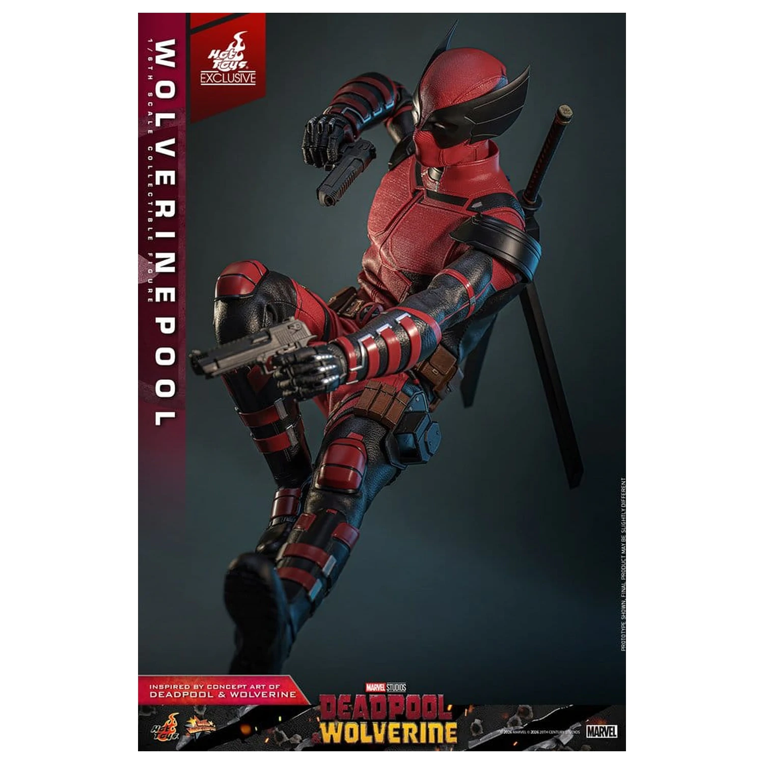 Deadpool & Wolverine Movie Masterpiece akciófigura 1/6 Wolverinepool 31 cm termékfotó