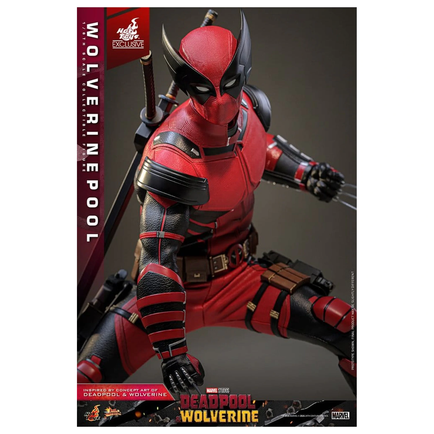 Deadpool & Wolverine Movie Masterpiece akciófigura 1/6 Wolverinepool 31 cm termékfotó