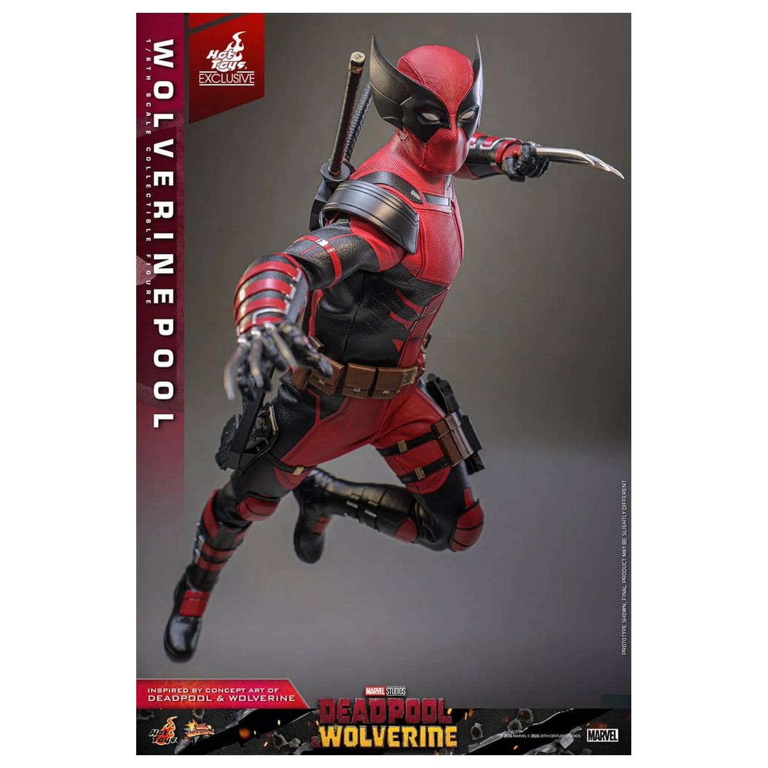 Deadpool & Wolverine Movie Masterpiece akciófigura 1/6 Wolverinepool 31 cm termékfotó