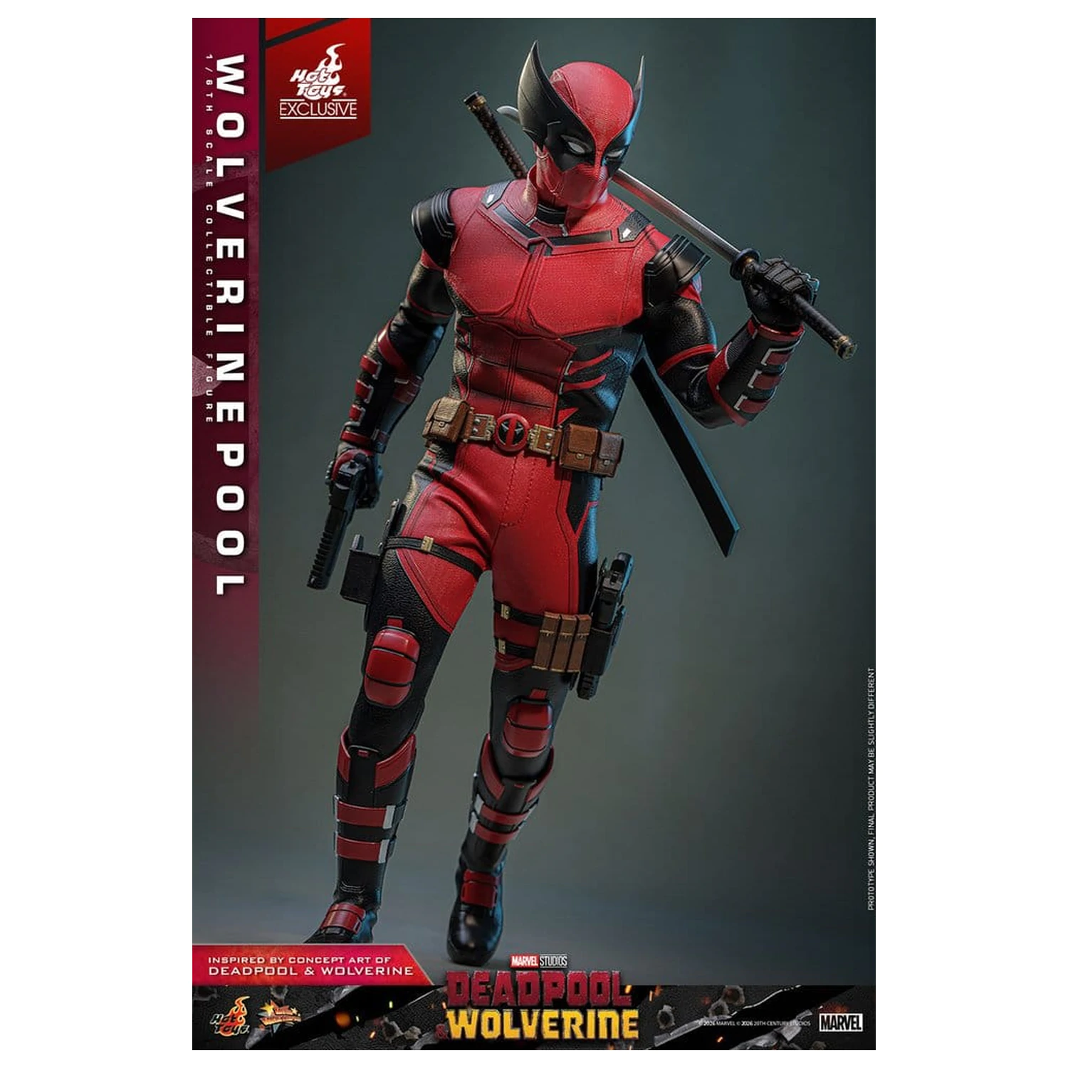 Deadpool & Wolverine Movie Masterpiece akciófigura 1/6 Wolverinepool 31 cm termékfotó