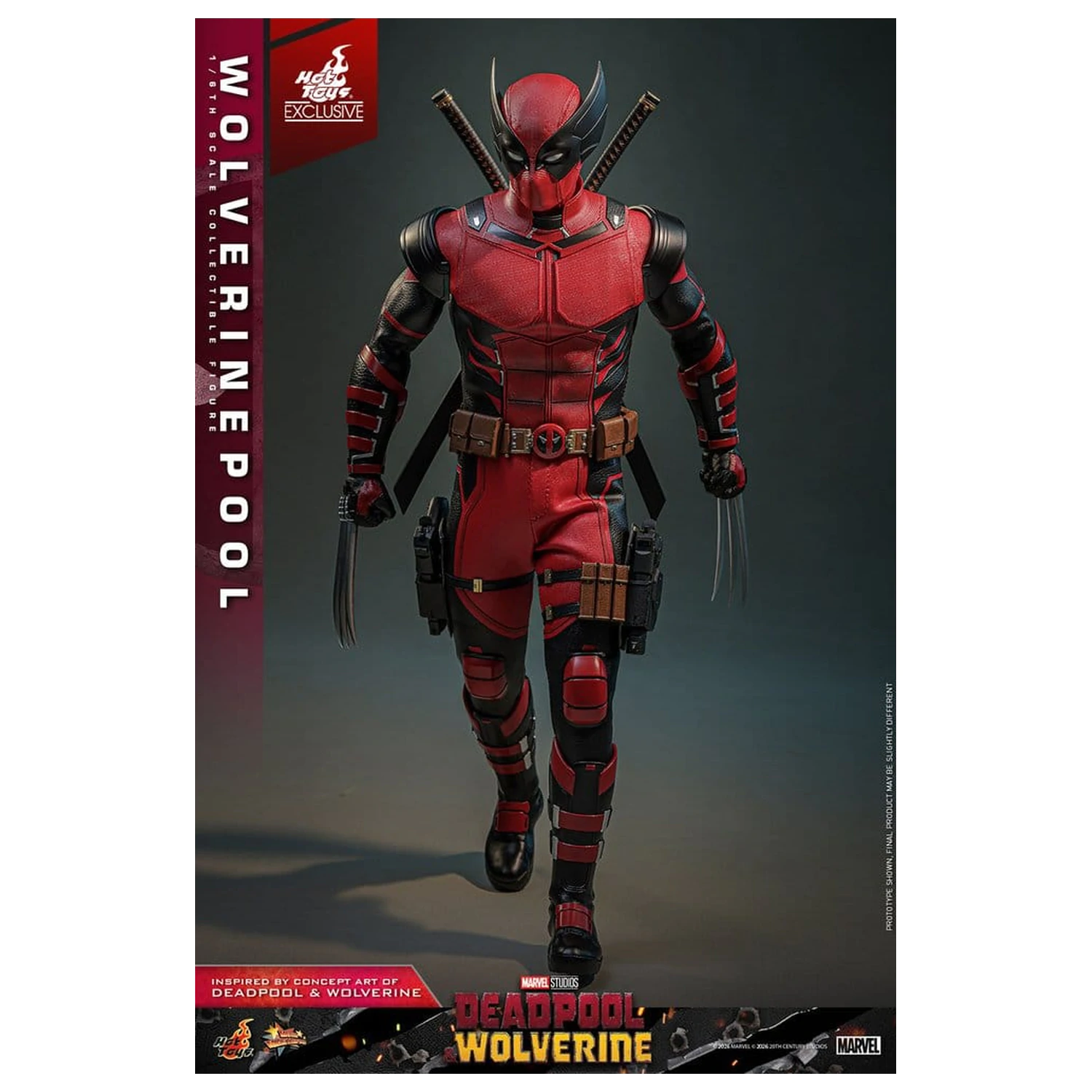 Deadpool & Wolverine Movie Masterpiece akciófigura 1/6 Wolverinepool 31 cm termékfotó