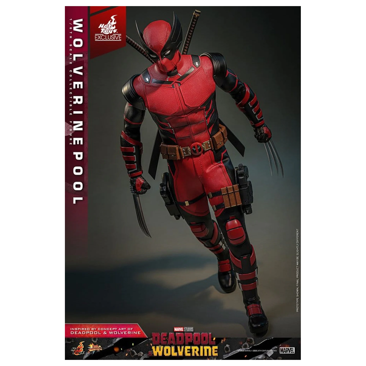 Deadpool & Wolverine Movie Masterpiece akciófigura 1/6 Wolverinepool 31 cm termékfotó