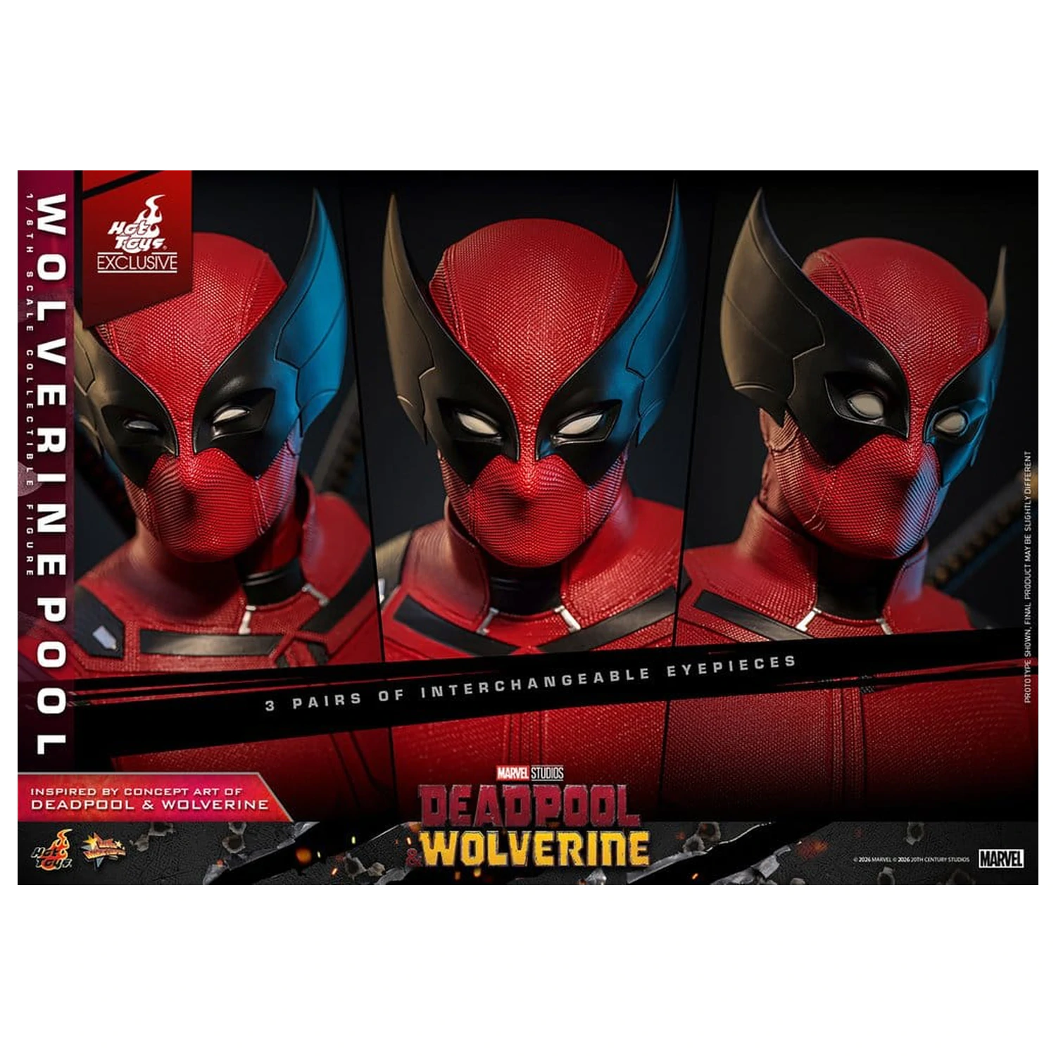 Deadpool & Wolverine Movie Masterpiece akciófigura 1/6 Wolverinepool 31 cm termékfotó