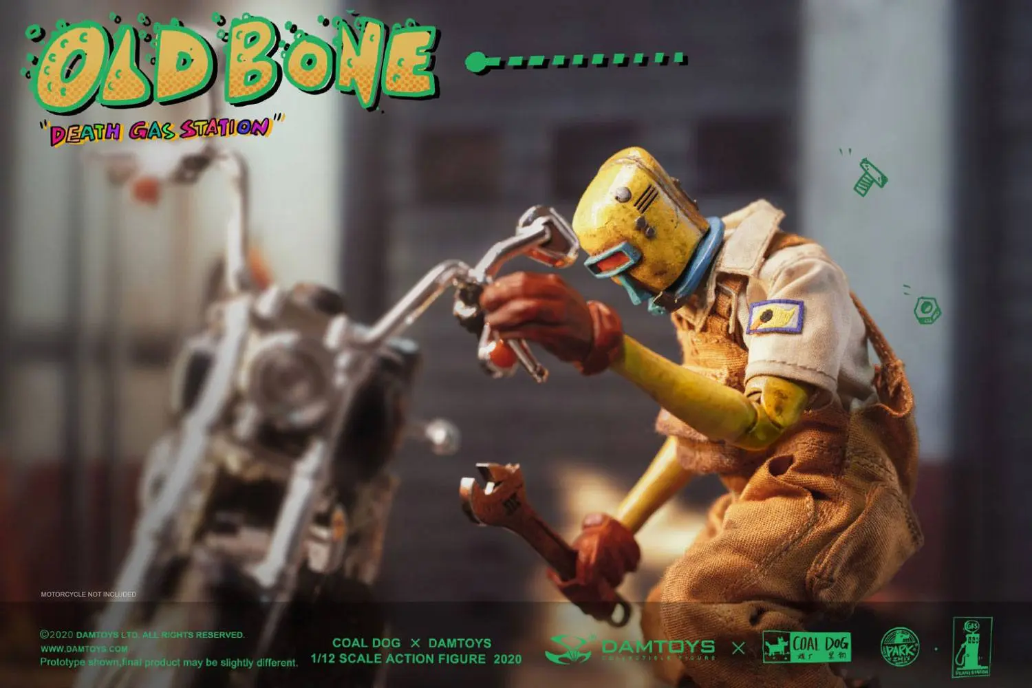 Death Gas Station 1/12 Old Bone akciófigura 15 cm termékfotó
