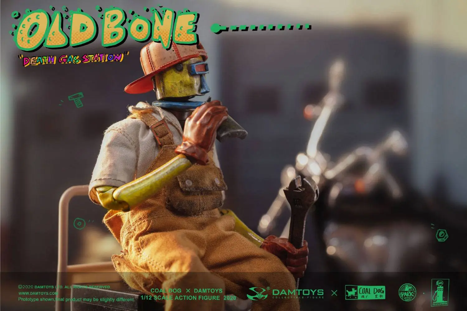 Death Gas Station 1/12 Old Bone akciófigura 15 cm termékfotó