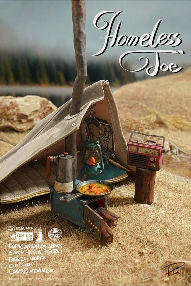 Death Gas Station 1/12 Homeless Joe akciófigura 15 cm termékfotó