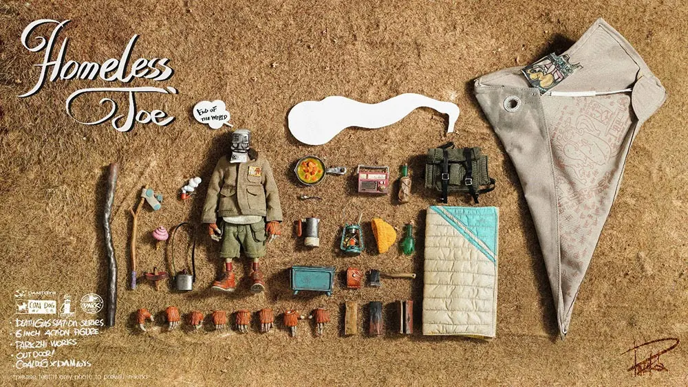 Death Gas Station 1/12 Homeless Joe akciófigura 15 cm termékfotó