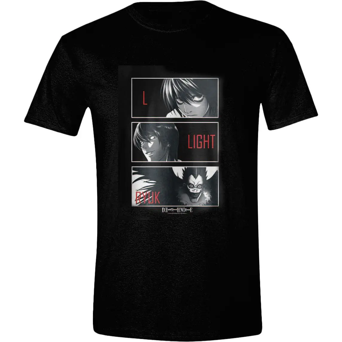 Death Note L, Light, Ryuk póló termékfotó