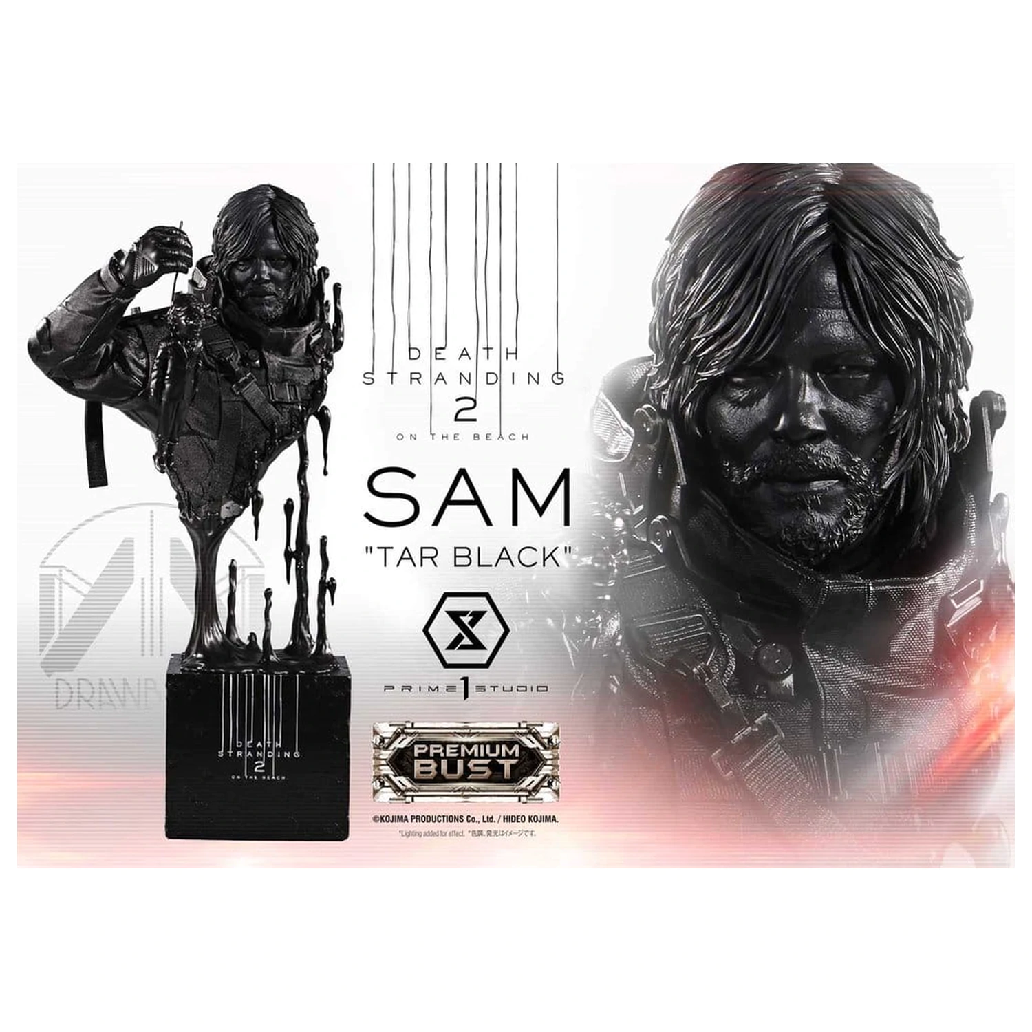 Death Stranding 2: On the Beach 1/3 Sam Tar Black mellszobor figura 44 cm termékfotó
