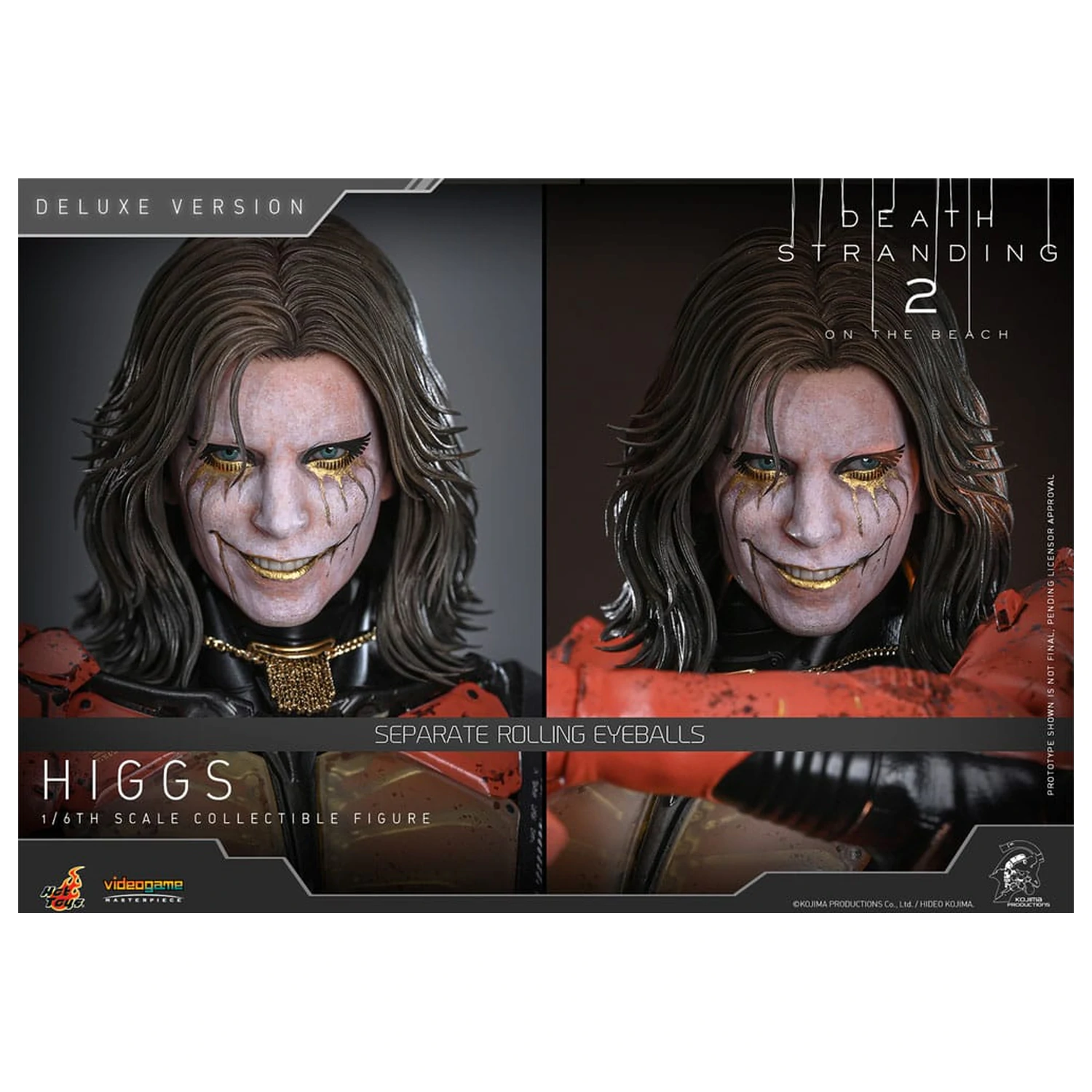 Death Stranding 2: On the Beach Videogame Masterpiece 1/6 Higgs (Deluxe Version) akciófigura 33 cm termékfotó