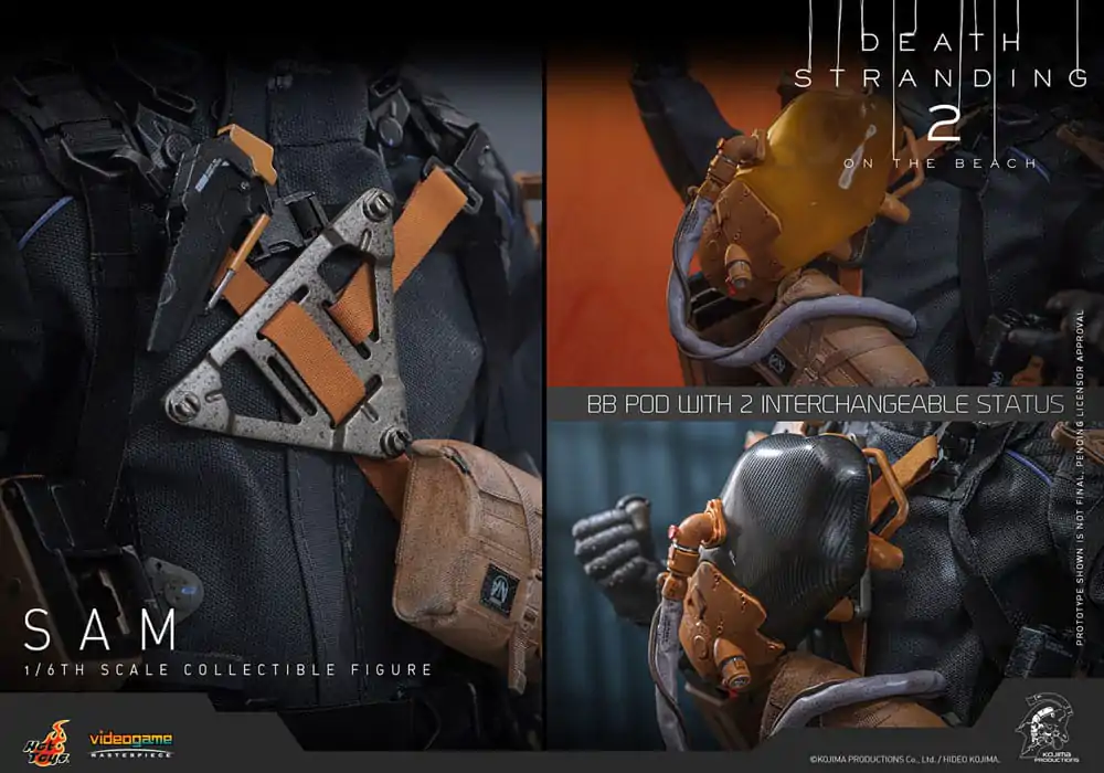 Death Stranding 2: On the Beach Videogame Masterpiece 1/6 Sam akciófigura 31 cm termékfotó