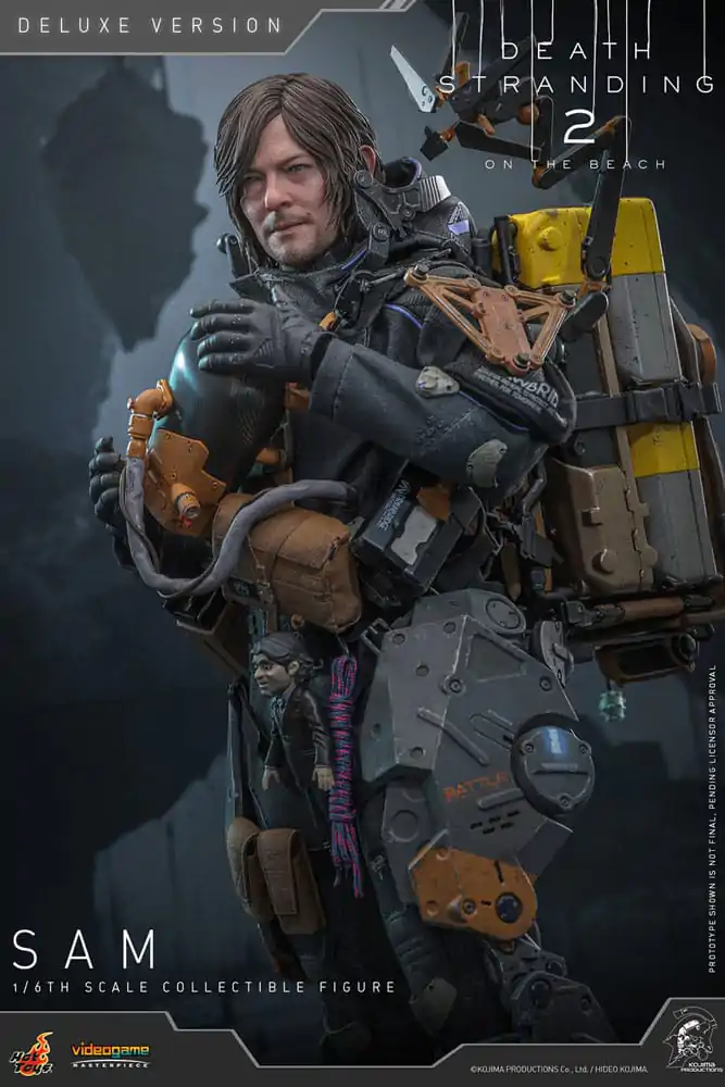 Death Stranding 2: On the Beach Videogame Masterpiece 1/6 Sam (Deluxe Version) akciófigura 31 cm termékfotó