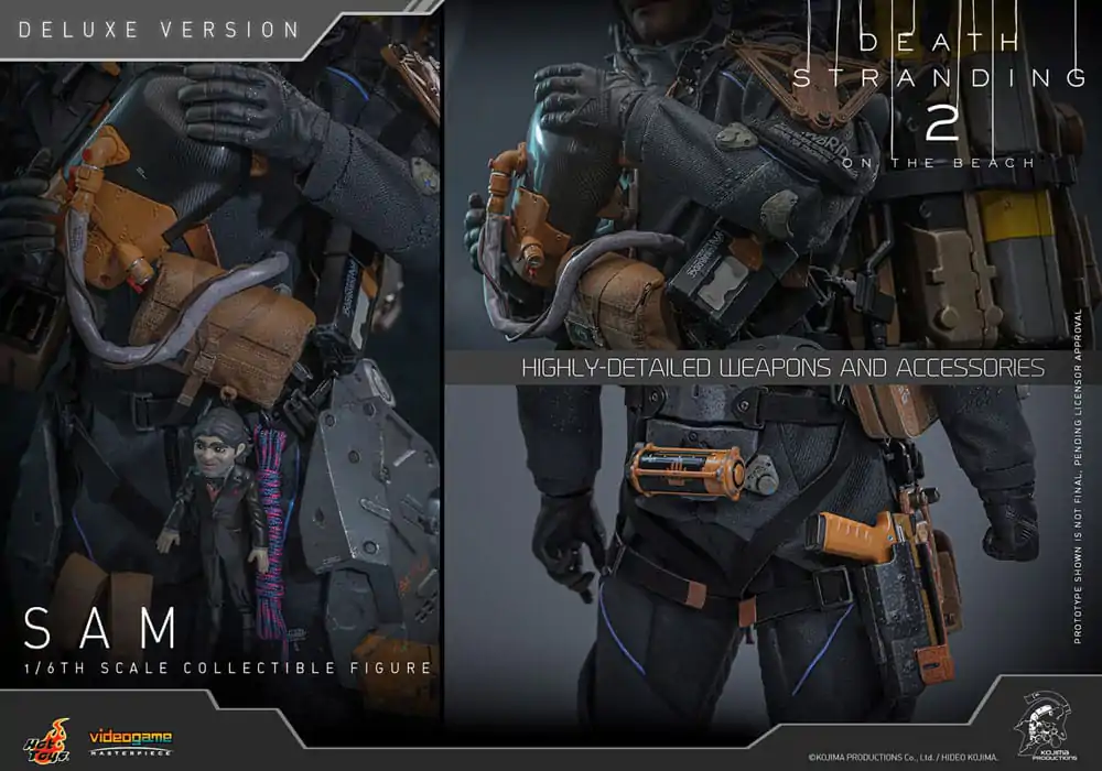 Death Stranding 2: On the Beach Videogame Masterpiece 1/6 Sam (Deluxe Version) akciófigura 31 cm termékfotó