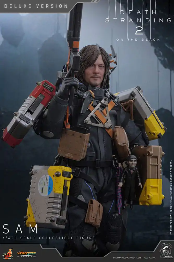 Death Stranding 2: On the Beach Videogame Masterpiece 1/6 Sam (Deluxe Version) akciófigura 31 cm termékfotó