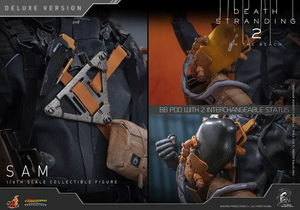Death Stranding 2: On the Beach Videogame Masterpiece 1/6 Sam (Deluxe Version) akciófigura 31 cm termékfotó