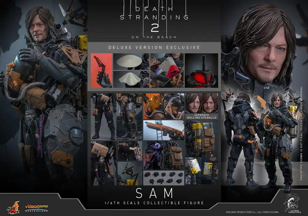 Death Stranding 2: On the Beach Videogame Masterpiece 1/6 Sam (Deluxe Version) akciófigura 31 cm termékfotó
