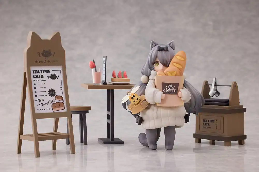 Decorated Life Collection Tea Time Cats - Cat Town Bakery Staff &amp; Customer Set PVC szobor figura 12 cm termékfotó