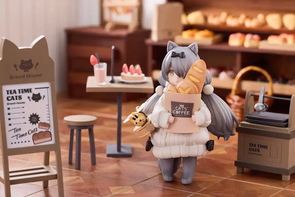 Decorated Life Collection Tea Time Cats - Cat Town Bakery Staff &amp; Customer Set PVC szobor figura 12 cm termékfotó