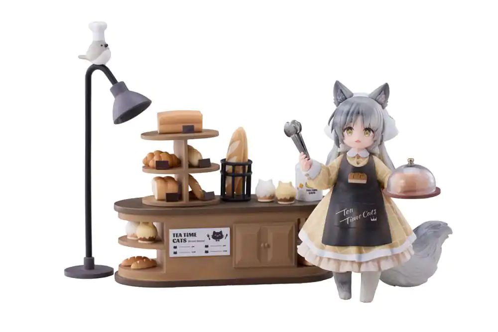 Decorated Life Collection Tea Time Cats - Cat Town Bakery Staff &amp; Customer Set PVC szobor figura 12 cm termékfotó