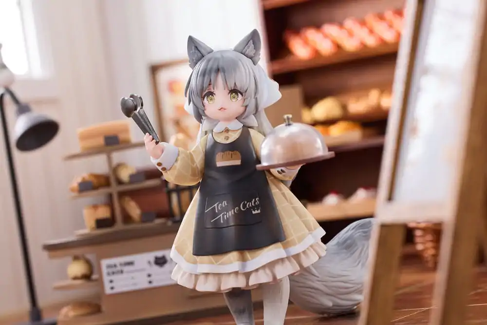 Decorated Life Collection Tea Time Cats - Cat Town Bakery Staff &amp; Customer Set PVC szobor figura 12 cm termékfotó