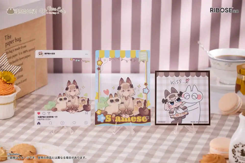 Decorated Life Collection Tea Time Cats x Siamese Cat Azuki-san Friendship Collaboration Exclusive Set PVC szobor figura 18 cm termékfotó