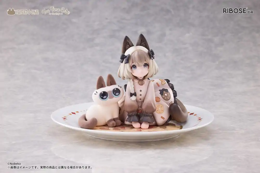 Decorated Life Collection Tea Time Cats x Siamese Cat Azuki-san Friendship Collaboration Exclusive Set PVC szobor figura 18 cm termékfotó