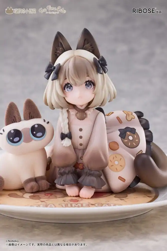Decorated Life Collection Tea Time Cats x Siamese Cat Azuki-san Friendship Collaboration Exclusive Set PVC szobor figura 18 cm termékfotó
