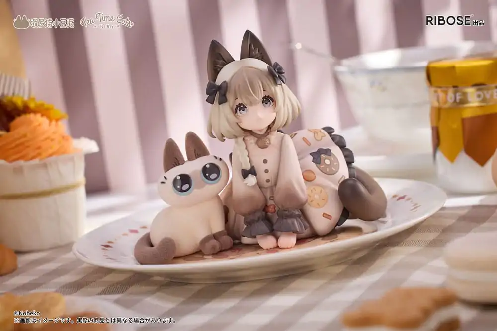 Decorated Life Collection Tea Time Cats x Siamese Cat Azuki-san Friendship Collaboration Exclusive Set PVC szobor figura 18 cm termékfotó