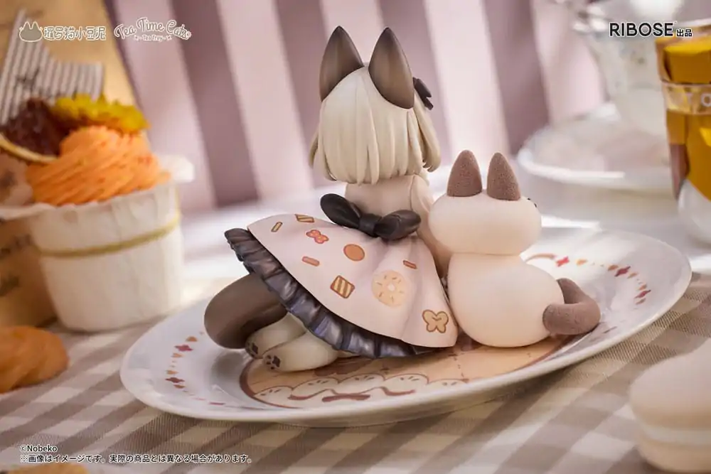 Decorated Life Collection Tea Time Cats x Siamese Cat Azuki-san Friendship Collaboration Exclusive Set PVC szobor figura 18 cm termékfotó