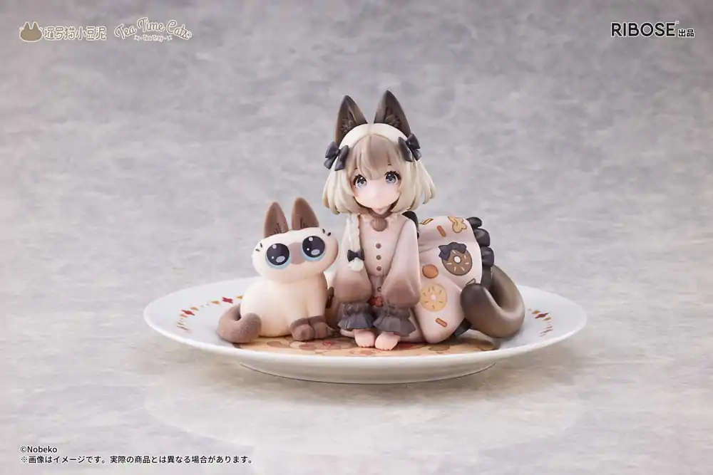 Decorated Life Collection Tea Time Cats x Siamese Cat Azuki-san Friendship Collaboration Exclusive Set PVC szobor figura 18 cm termékfotó
