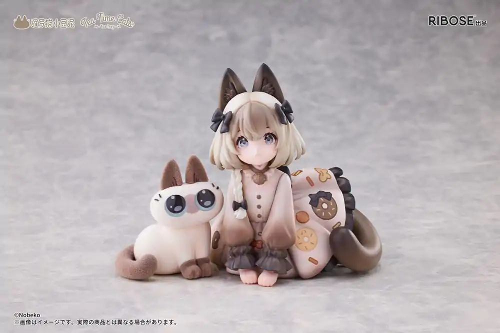 Decorated Life Collection Tea Time Cats x Siamese Cat Azuki-san Friendship Collaboration Exclusive Set PVC szobor figura 18 cm termékfotó