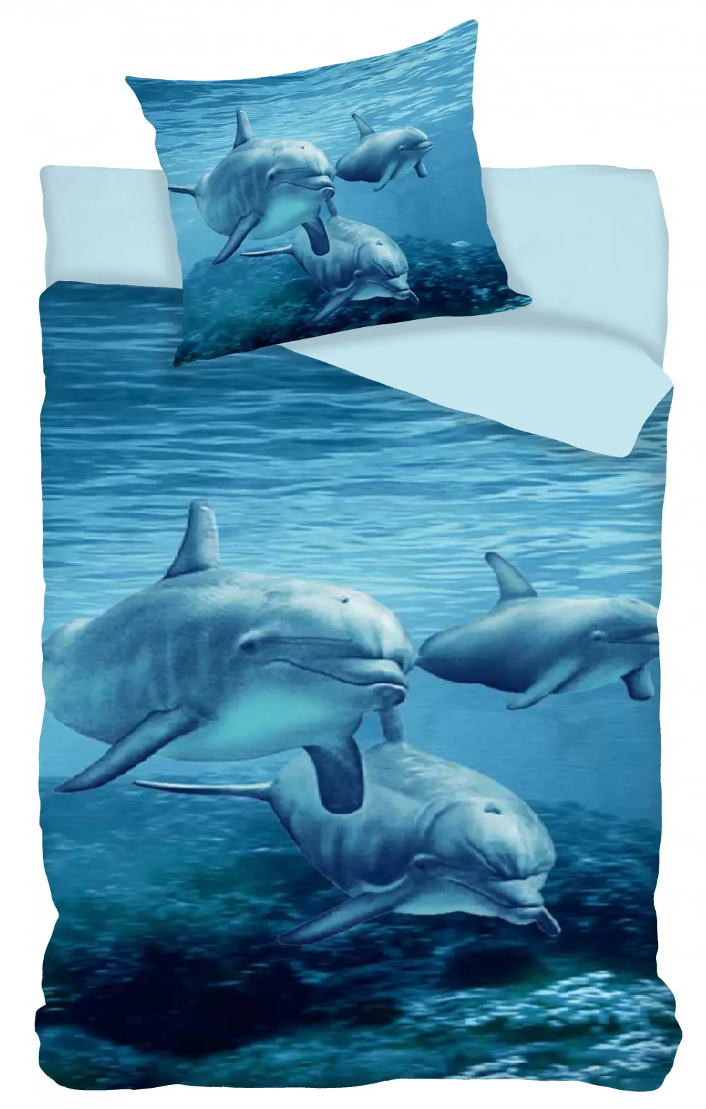 Delfin ágyneműhuzat 140×200cm, 70×90 cm termékfotó