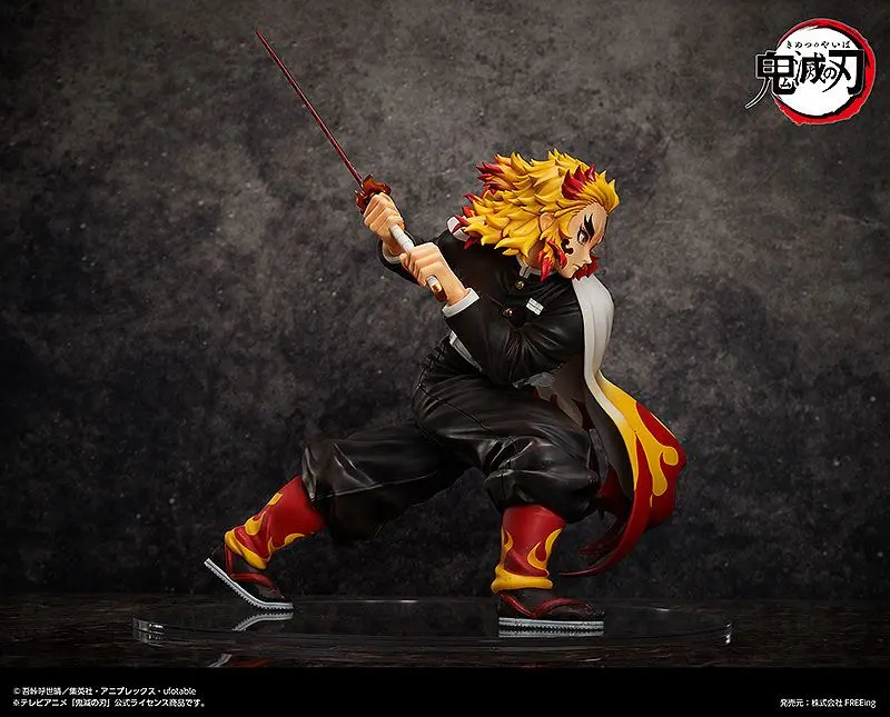 Demon Slayer: Kimetsu no Yaiba 1/4 Kyojuro Rengoku szobor figura 42 cm termékfotó