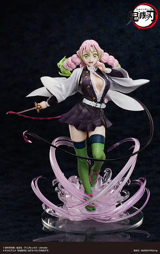 Demon Slayer: Kimetsu no Yaiba 1/4 Mitsuri Kanroji Deluxe Edition PVC szobor figura 41 cm termékfotó