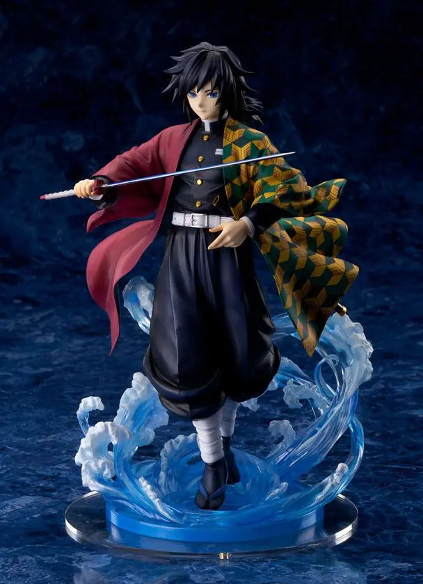 Demon Slayer: Kimetsu no Yaiba 1/8 Giyu Tomioka szobor figura 24 cm termékfotó