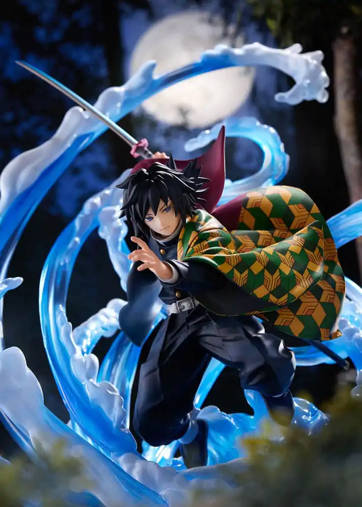 Demon Slayer: Kimetsu no Yaiba 1/8 Giyu Tomioka DX Ver. szobor figura 29 cm termékfotó