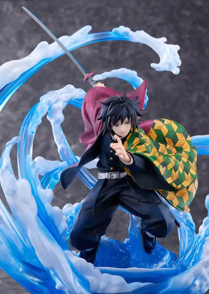 Demon Slayer: Kimetsu no Yaiba 1/8 Giyu Tomioka DX Ver. szobor figura 29 cm termékfotó