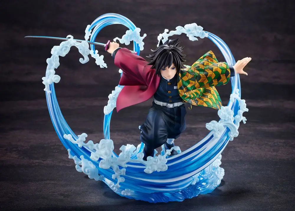 Demon Slayer: Kimetsu no Yaiba 1/8 Giyu Tomioka szobor figura 22 cm termékfotó