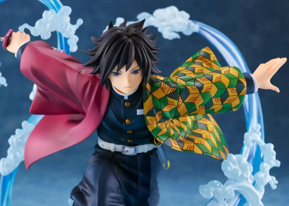 Demon Slayer: Kimetsu no Yaiba 1/8 Giyu Tomioka szobor figura 22 cm termékfotó