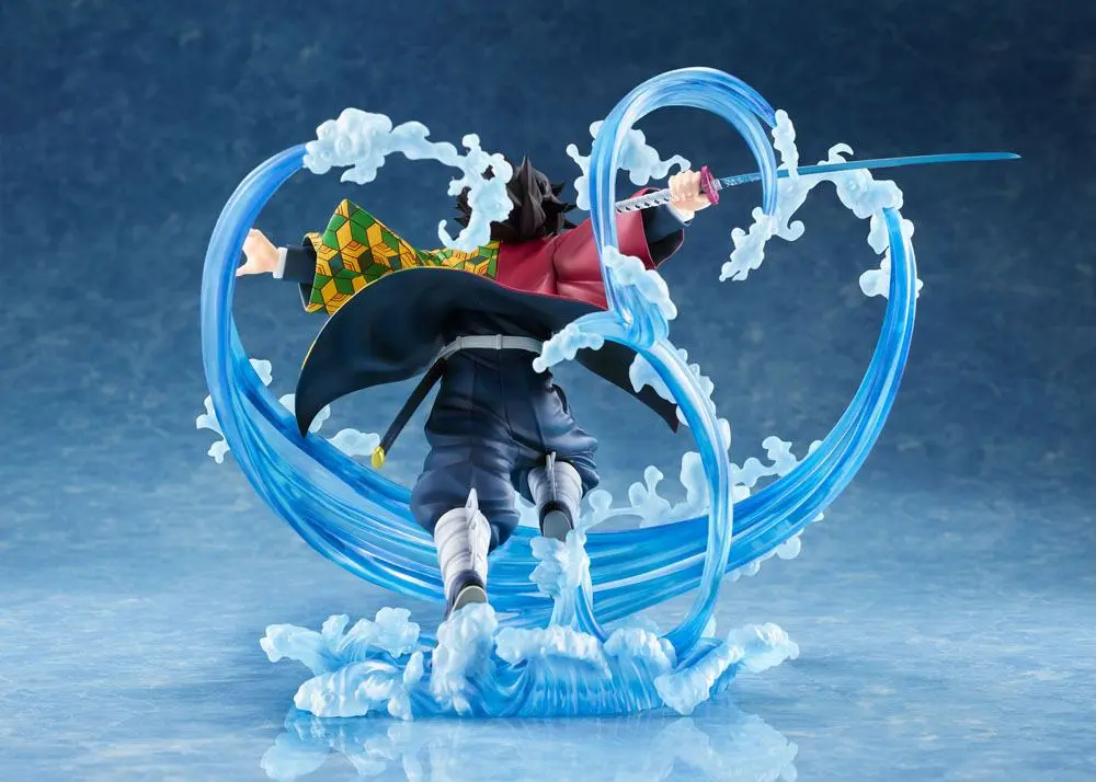 Demon Slayer: Kimetsu no Yaiba 1/8 Giyu Tomioka szobor figura 22 cm termékfotó
