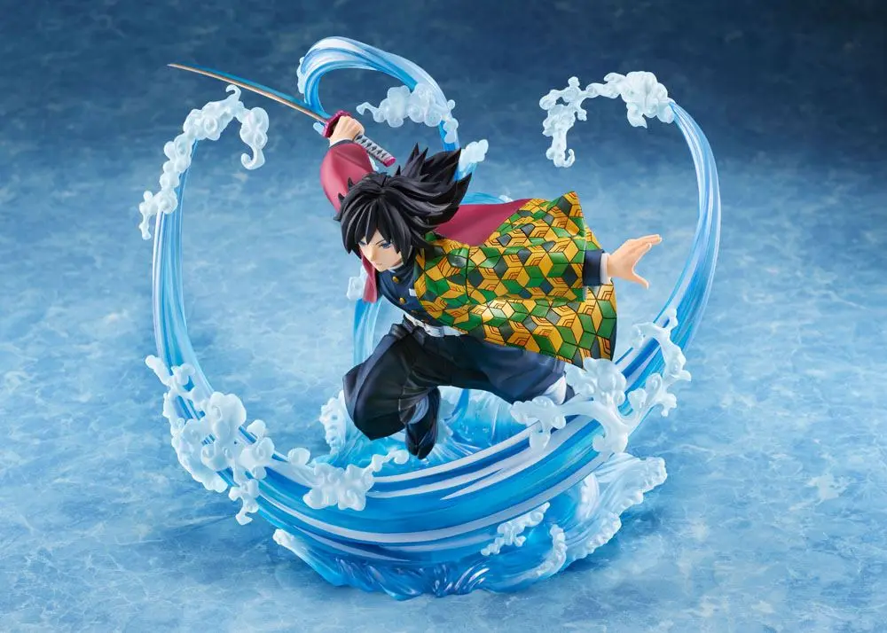 Demon Slayer: Kimetsu no Yaiba 1/8 Giyu Tomioka szobor figura 22 cm termékfotó