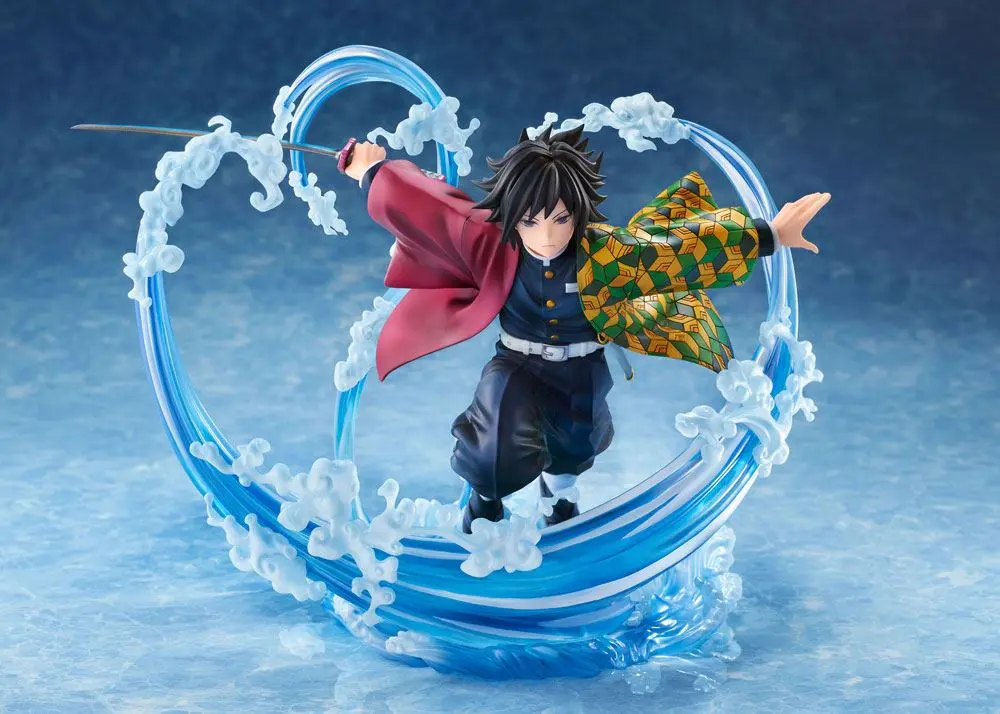Demon Slayer: Kimetsu no Yaiba 1/8 Giyu Tomioka szobor figura 22 cm termékfotó